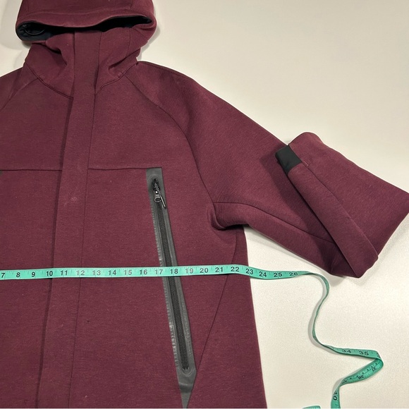 Nike Men's Sportswear Tech Fleece Parka Jacket Night Maroon Burgundy Large - Picture 8 of 10